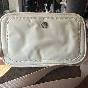Lululemon Cream Crossbody Camera Bag